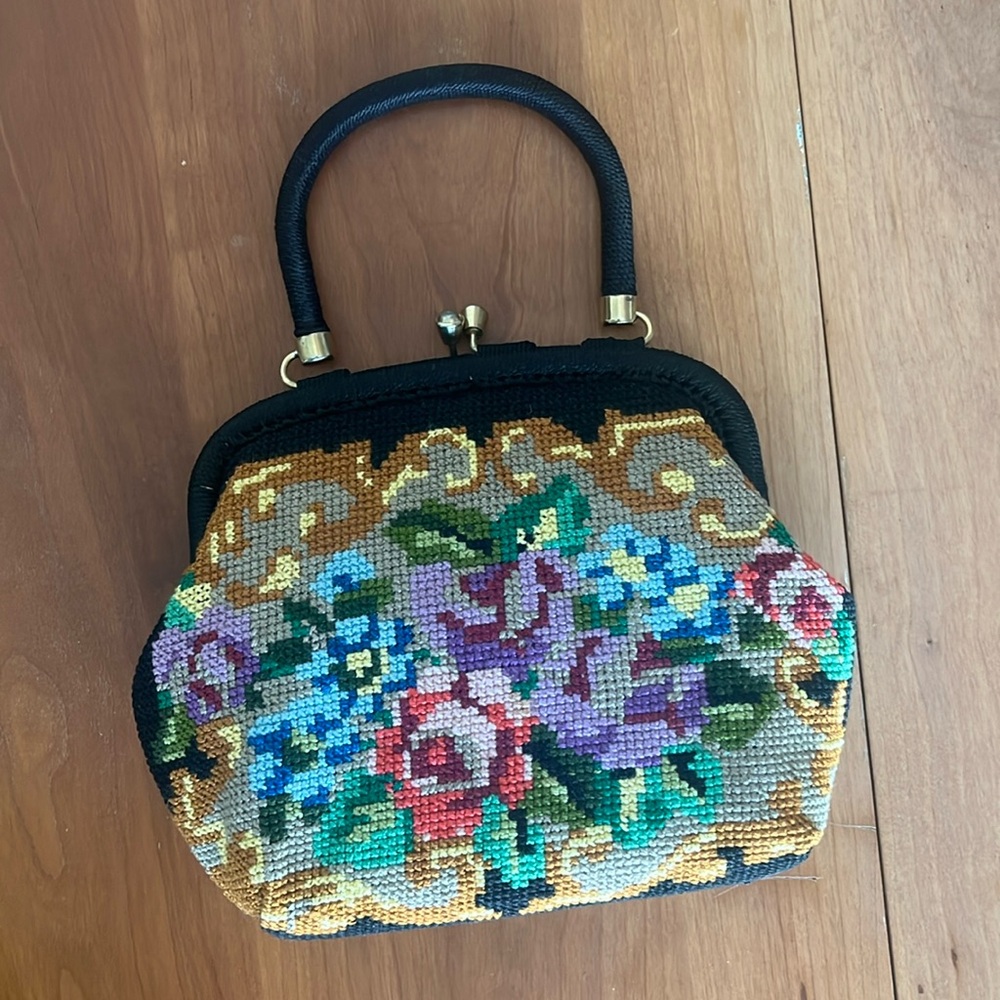 Vintage embroidered handbag
